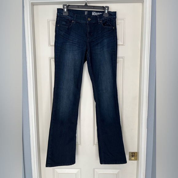 NY&C Dark Wash Boot Cut Blue Jeans Western Rodeo - Picture 1 of 6